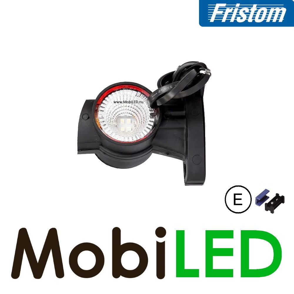Fristom Lampe pendentive Droite court 0,75mm2 connecteur E-mark rouge/ambre/blanc 12-24 volts