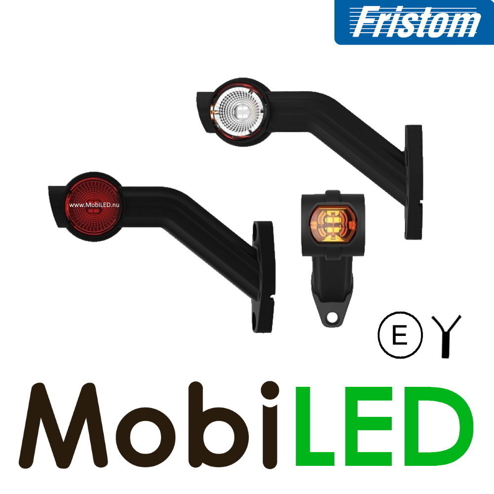 Fristom Pendellamp schuin model Rechts E-keur rood-amber-wit 12-24 volt