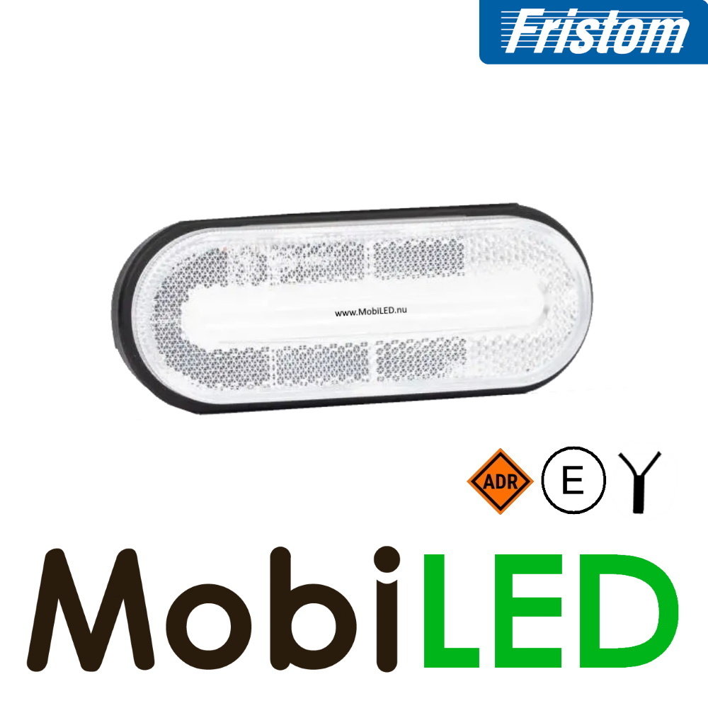 Fristom Fristom ADR marquage latéral coins arrondis blanc E-marque