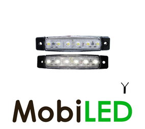 Budget zijmarkering Wit 12V