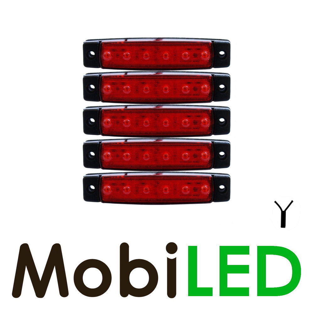 Budget zijmarkering Rood 12V Budget zijmarkering Rood 12V