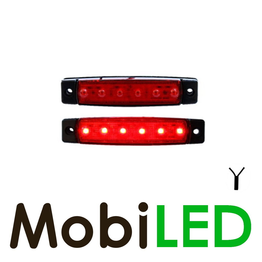 Budget zijmarkering Rood 12V Budget zijmarkering Rood 12V