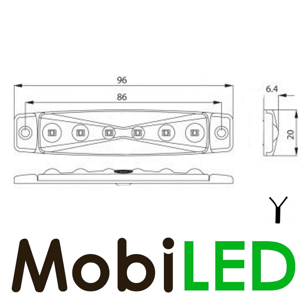 Marquage latéral budget Vert 12 volts Marquage latéral budget Vert 12 volts