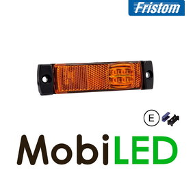 Fristom Side marking elongated side amber with reflector Aspock
