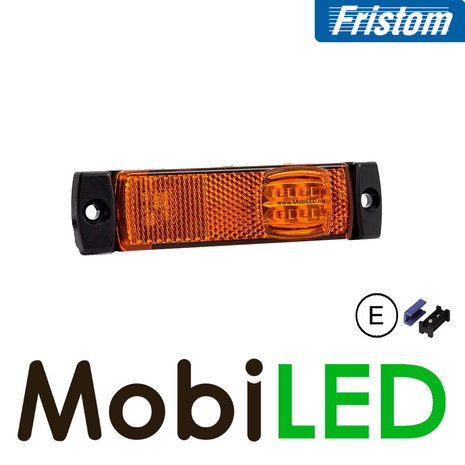 Fristom Fristom Zijmarkering amber langwerpig zijkant met reflector Aspock E-keur Fristom Fristom Zijmarkering amber langwerpig zijkant met reflector Aspock E-keur