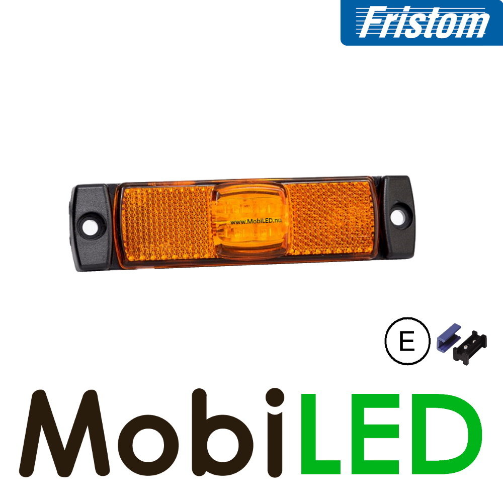 Fristom Fristom Zijmarkering  langwerpig midden met reflector amber Aspock E-keur