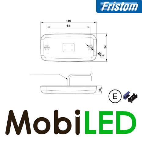 Fristom Fristom marquage latéral ambre 0,75mm²  connecteur