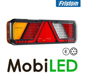 Fristom Achterlicht 5 functies zijmarkering NEON look 7pin AMP links Fristom Achterlicht 5 functies zijmarkering NEON look 7pin AMP links