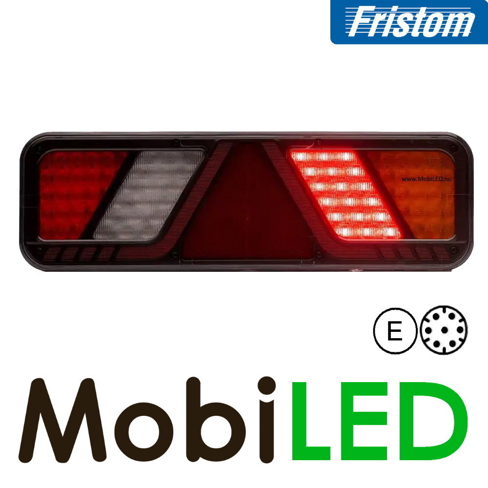 Fristom Fristom Feu arrière 5 fonctions réflecteur marquage latéral droit 24V E-marque AMP Fristom Fristom Feu arrière 5 fonctions réflecteur marquage latéral droit 24V E-marque AMP