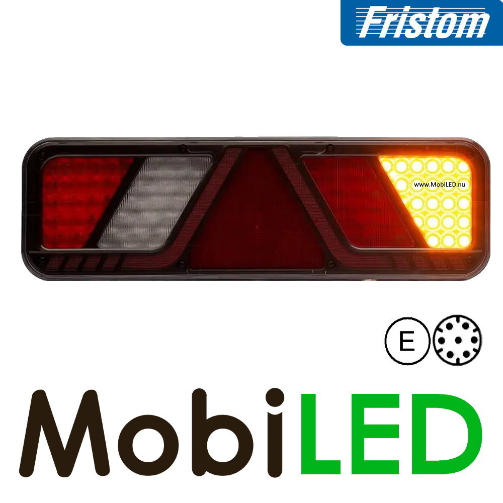 Fristom Fristom Feu arrière 5 fonctions réflecteur marquage latéral droit 24V E-marque AMP Fristom Fristom Feu arrière 5 fonctions réflecteur marquage latéral droit 24V E-marque AMP