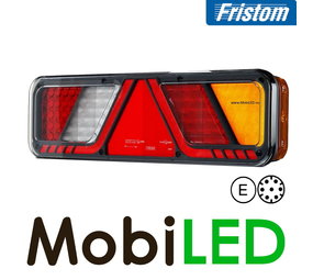 Fristom Feu arrière 5 fonctions marquage latéral NEON look 7broches AMP droit Fristom Feu arrière 5 fonctions marquage latéral NEON look 7broches AMP droit