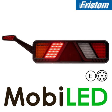 Fristom Achterlicht 5 functies reflector breedte markering links 24V E-keur AMP Fristom Achterlicht 5 functies reflector breedte markering links 24V E-keur AMP