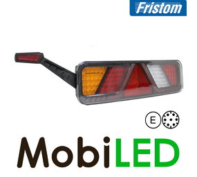 Fristom Achterlicht 5 functies breedte markering 7pin AMP 24V links Fristom Achterlicht 5 functies breedte markering 7pin AMP 24V links