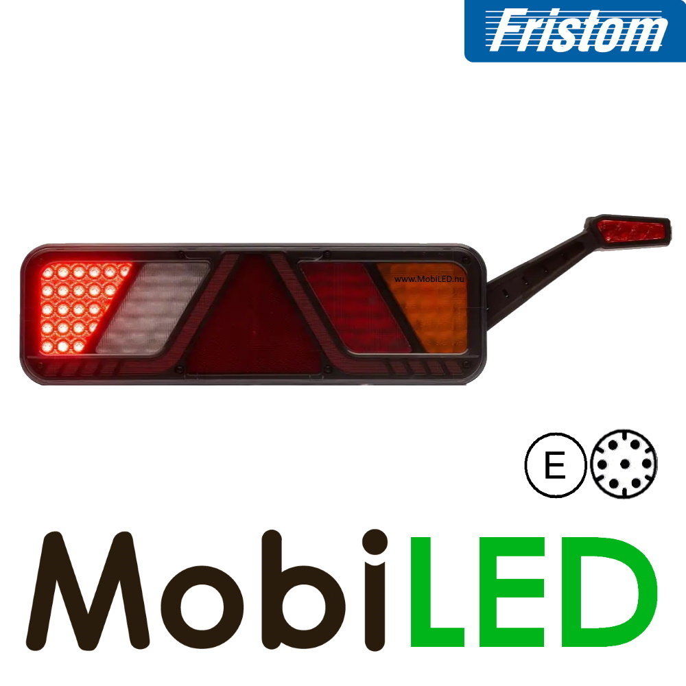 Fristom Fristom Achterlicht 5 functies reflector breedte markering rechts 24V E-keur AMP Fristom Fristom Achterlicht 5 functies reflector breedte markering rechts 24V E-keur AMP