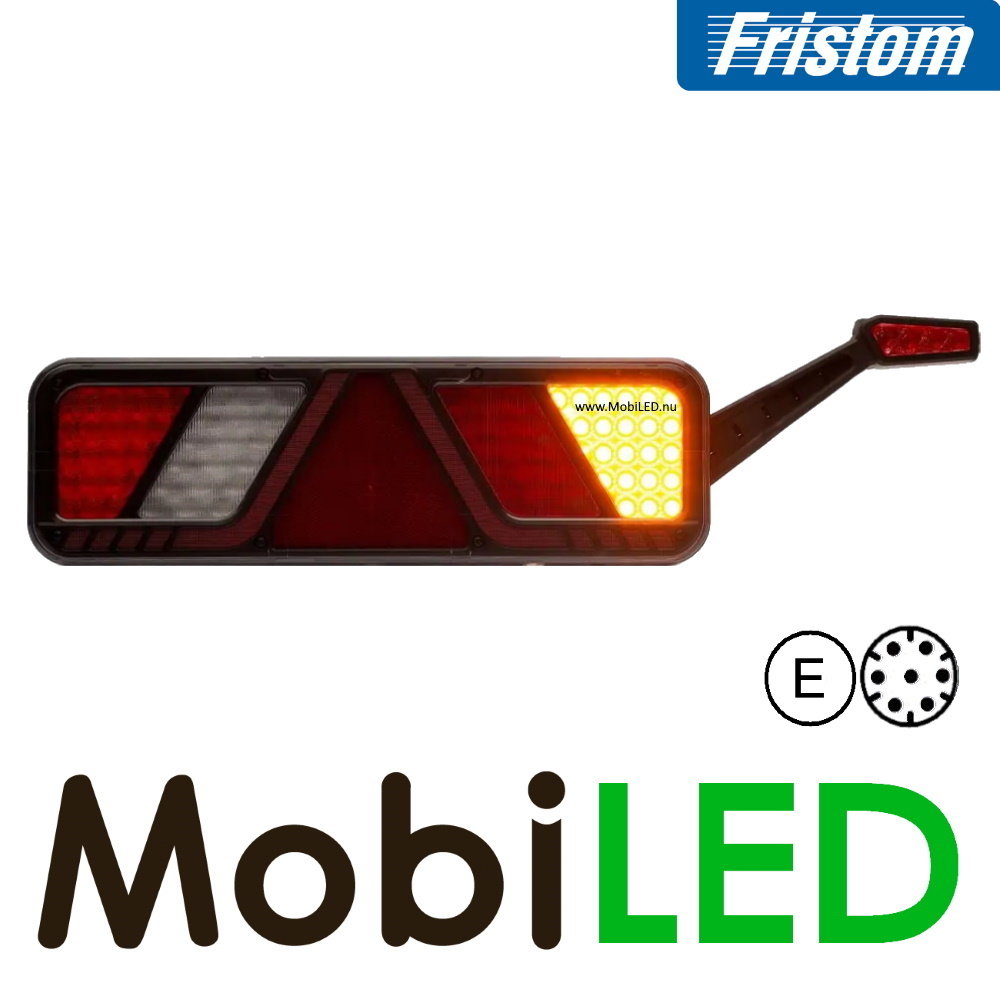 Fristom Fristom Achterlicht 5 functies reflector breedte markering rechts 24V E-keur AMP Fristom Fristom Achterlicht 5 functies reflector breedte markering rechts 24V E-keur AMP