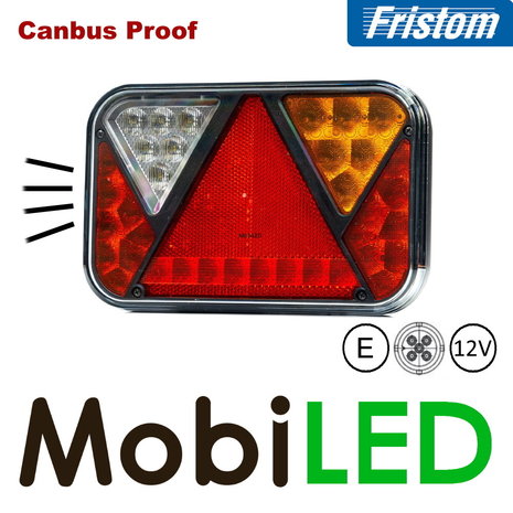 Fristom Fristom FT-270 12V Achterlicht 4 functies + kenteken Bajonet Canbus proof rechts E-keur Fristom Fristom FT-270 12V Achterlicht 4 functies + kenteken Bajonet Canbus proof rechts E-keur