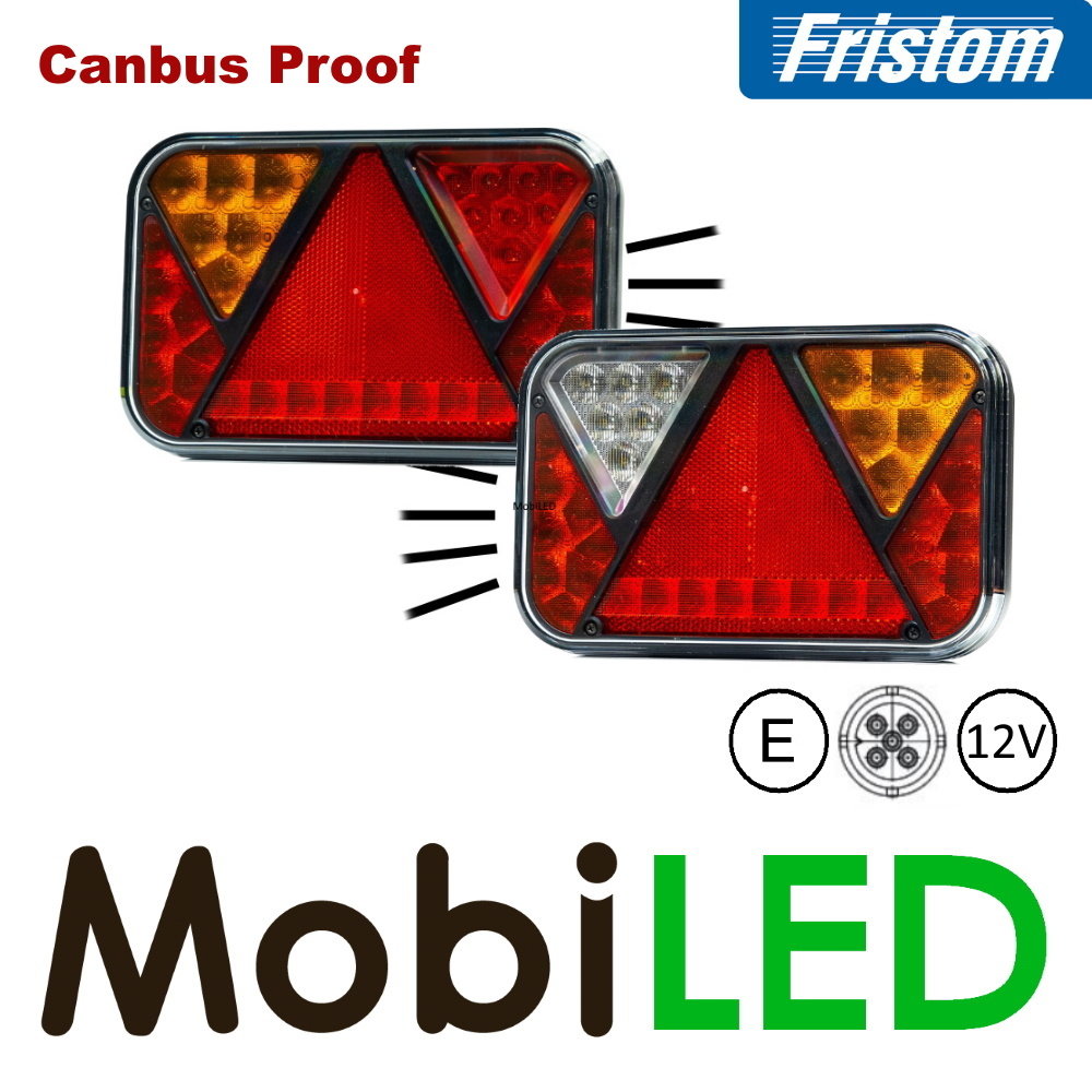 Fristom Fristom Set FT-270 12V Achterlichten 5 functies + kenteken Bajonet Canbus proof E-keur Fristom Fristom Set FT-270 12V Achterlichten 5 functies + kenteken Bajonet Canbus proof E-keur