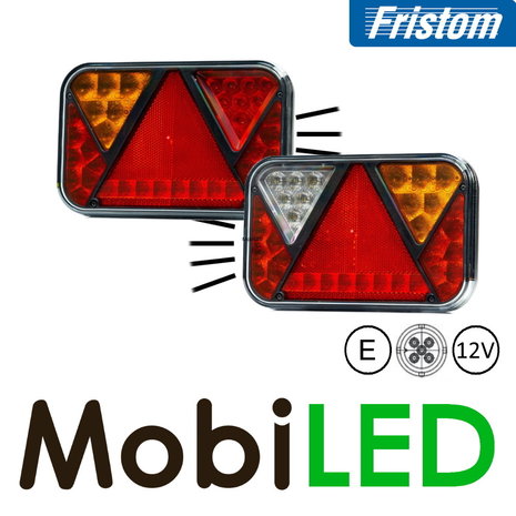 Fristom Fristom Set FT-270 12V Feux arrières avec éclairage plaque Baïonette E-Mark Fristom Fristom Set FT-270 12V Feux arrières avec éclairage plaque Baïonette E-Mark