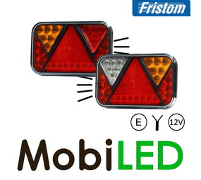 Fristom Set FT-270 12V Achterlichten 5 functies + kenteken Kabel
