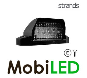 Strands Éclairage de plaque d’immatriculation 24V noir Strands Éclairage de plaque d’immatriculation 24V noir