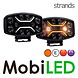 Strands Strands Dark Knight Insane met amber/wit positielicht en flitser 9 inch E-keur Strands Strands Dark Knight Insane met amber/wit positielicht en flitser 9 inch E-keur