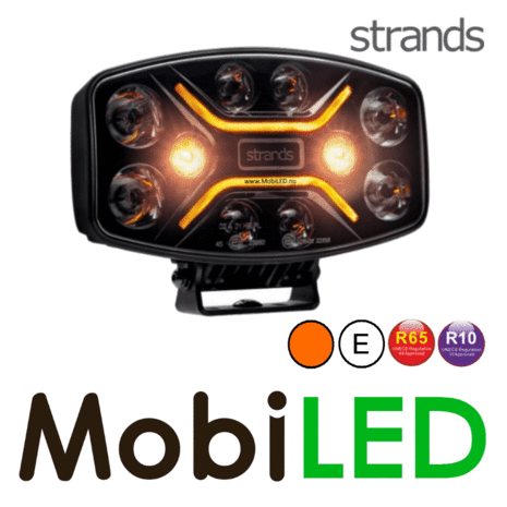 Strands Strands Dark Knight Insane met amber/wit positielicht en flitser 9 inch E-keur Strands Strands Dark Knight Insane met amber/wit positielicht en flitser 9 inch E-keur