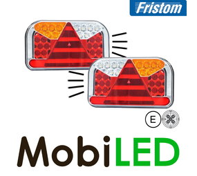 Fristom Set FT-170 12V Rear lights 5 functions license plate light Bayonet Fristom Set FT-170 12V Rear lights 5 functions license plate light Bayonet