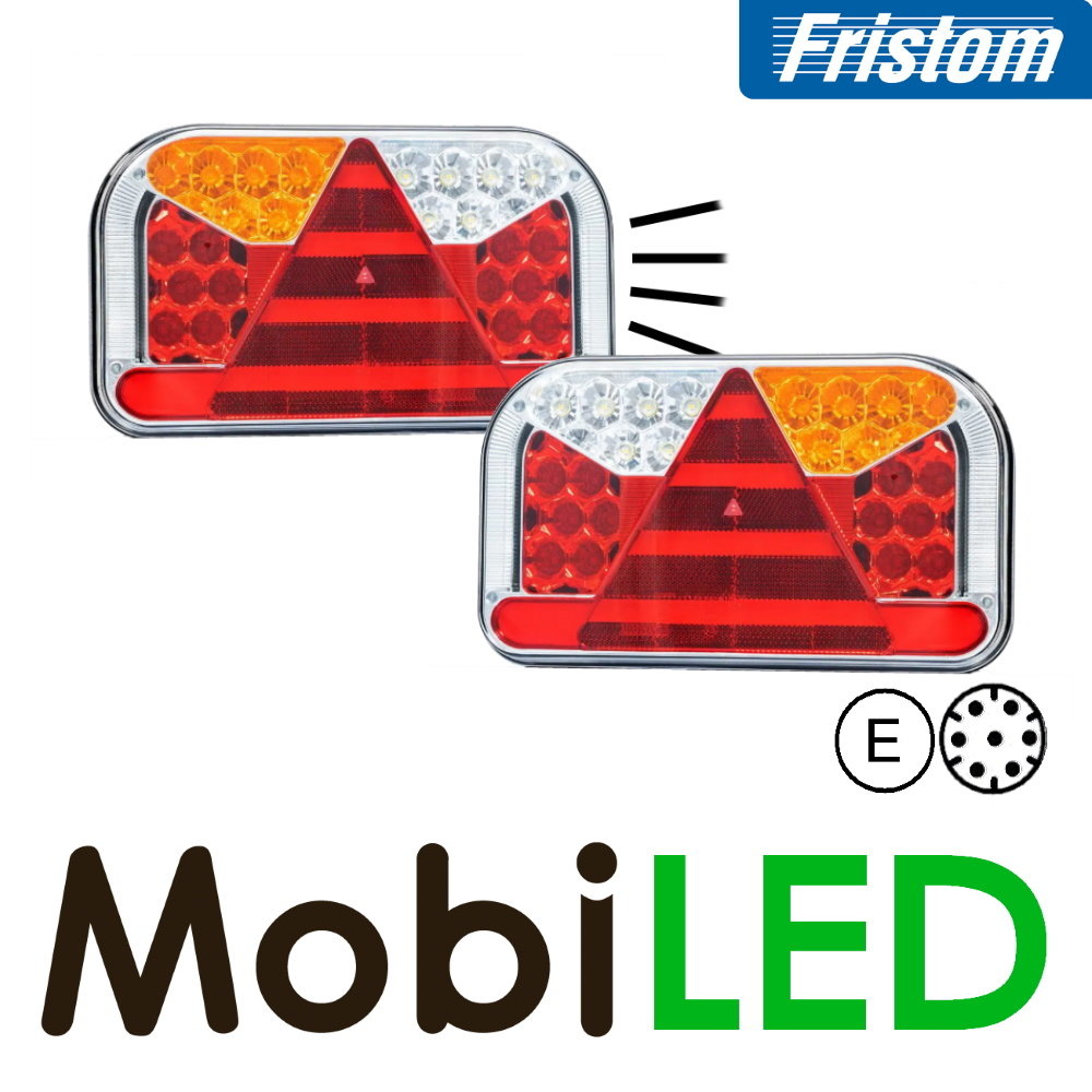 Fristom Set FT-170 5 functions license plate light side 7pins AMP