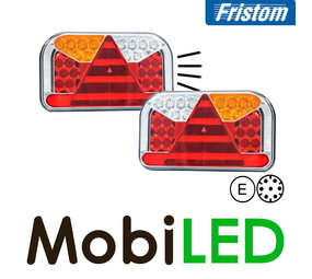 Fristom Set FT-170 12V Feus arrières 5 fonctions éclairage plaque côté AMP