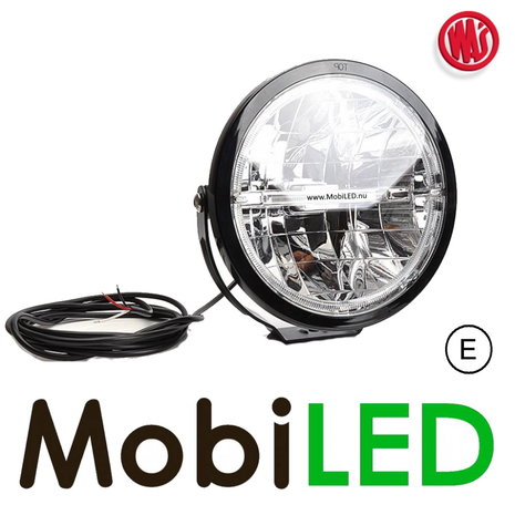 WAS WAS Projecteur à faisceau loin 50 W avec anneau E-marque WAS WAS Projecteur à faisceau loin 50 W avec anneau E-marque