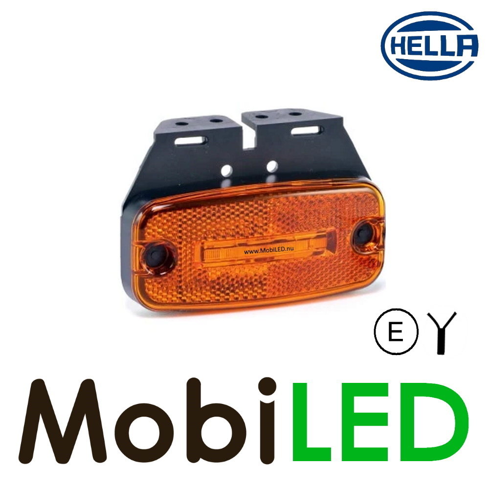 Hella Hella Side marking 1x stripe amber rectangular 24 volts E-mark