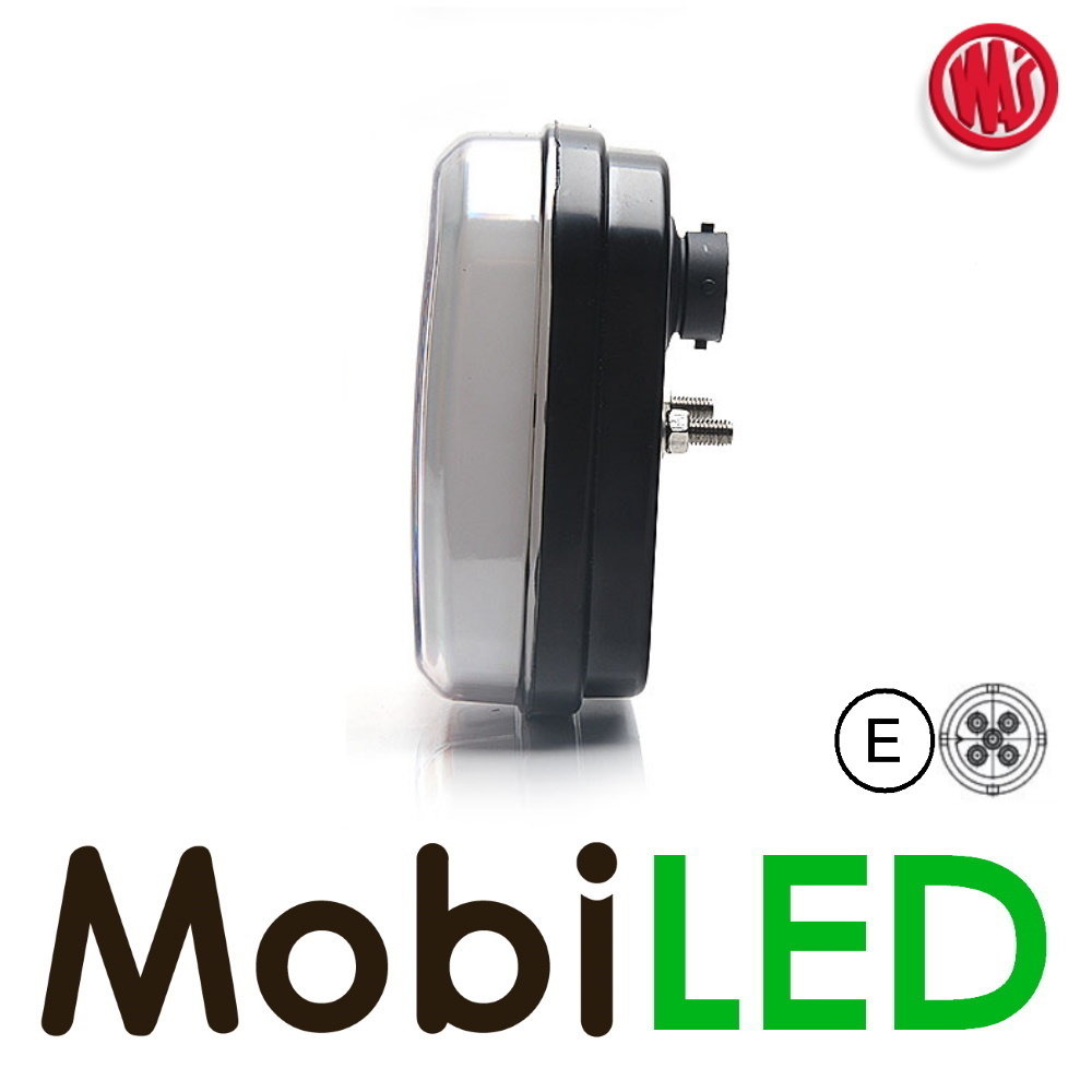 WAS Feu avant carré aspect néon avec clignotant E-marque baïonnette