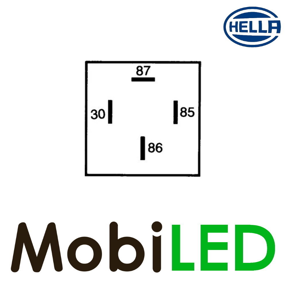 Hella Hella Maak relais 12 volt 15 ampère Hella Hella Maak relais 12 volt 15 ampère