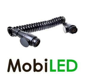 Electrical spiral cable 3.5 m 13-pin plug 8-wire 12 V Electrical spiral cable 3.5 m 13-pin plug 8-wire 12 V
