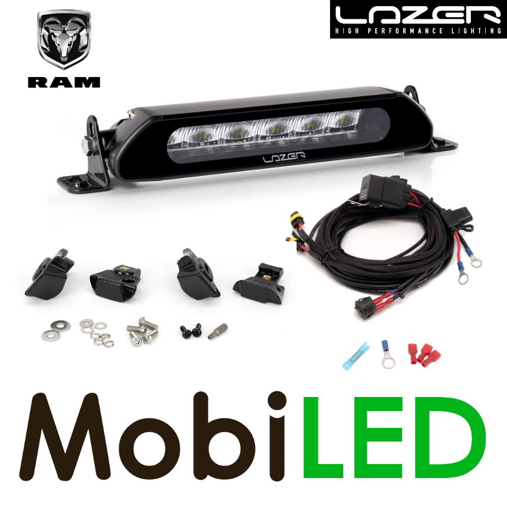 LAZER LAZER Grille kit  met Linear-6 standaard Ram 1500 2019+