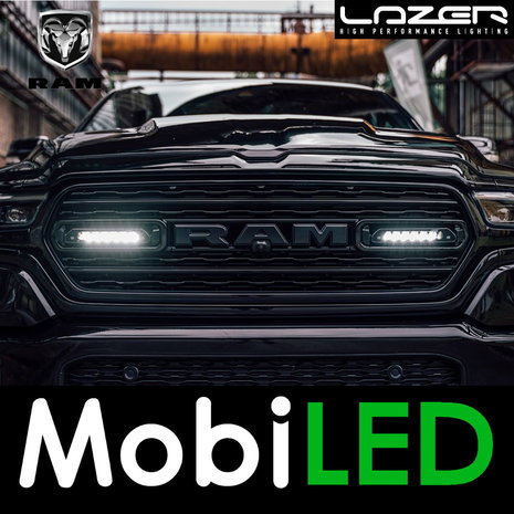 LAZER LAZER Grille set  met Linear-6 standaard Ram 1500 2019-2023