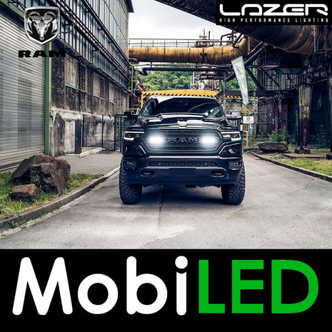 LAZER LAZER Grille set  met Linear-6 standaard Ram 1500 2019-2023