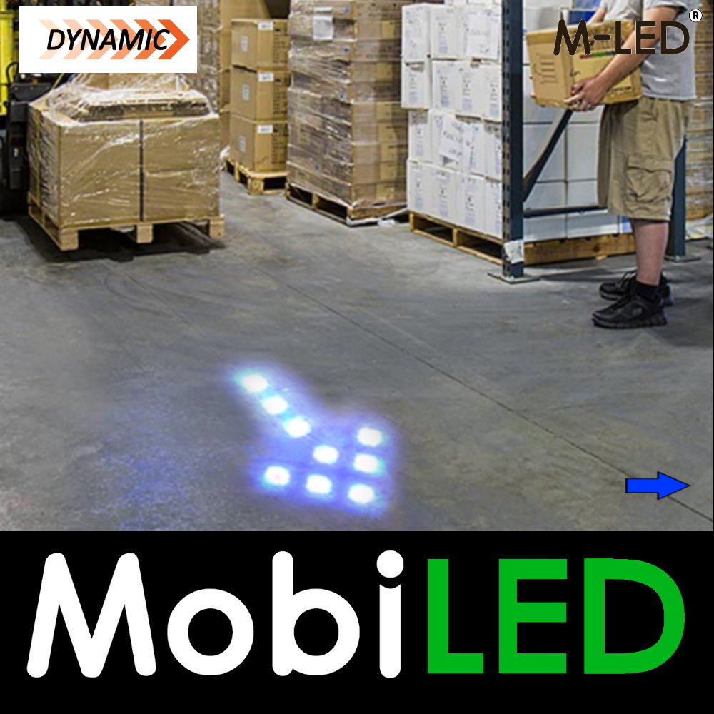 M-LED M-LED Veiligheidslamp heftruck dynamische pijl 10-48 V M-LED M-LED Veiligheidslamp heftruck dynamische pijl 10-48 V