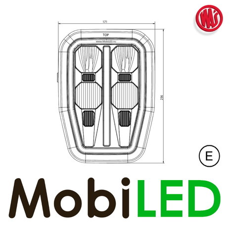 WAS Headlight suspended 6 functions WAS Headlight suspended 6 functions