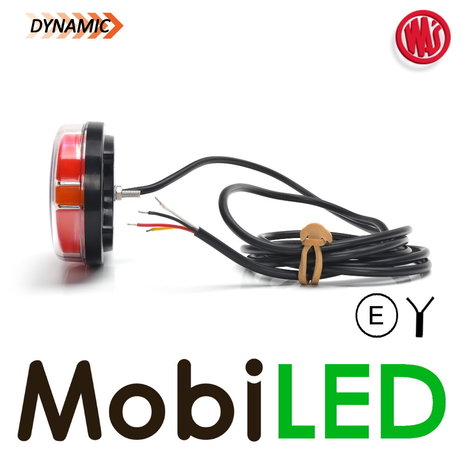 WAS WAS Rear lamp oval with dynamic turn signal and brake light E-mark WAS WAS Rear lamp oval with dynamic turn signal and brake light E-mark
