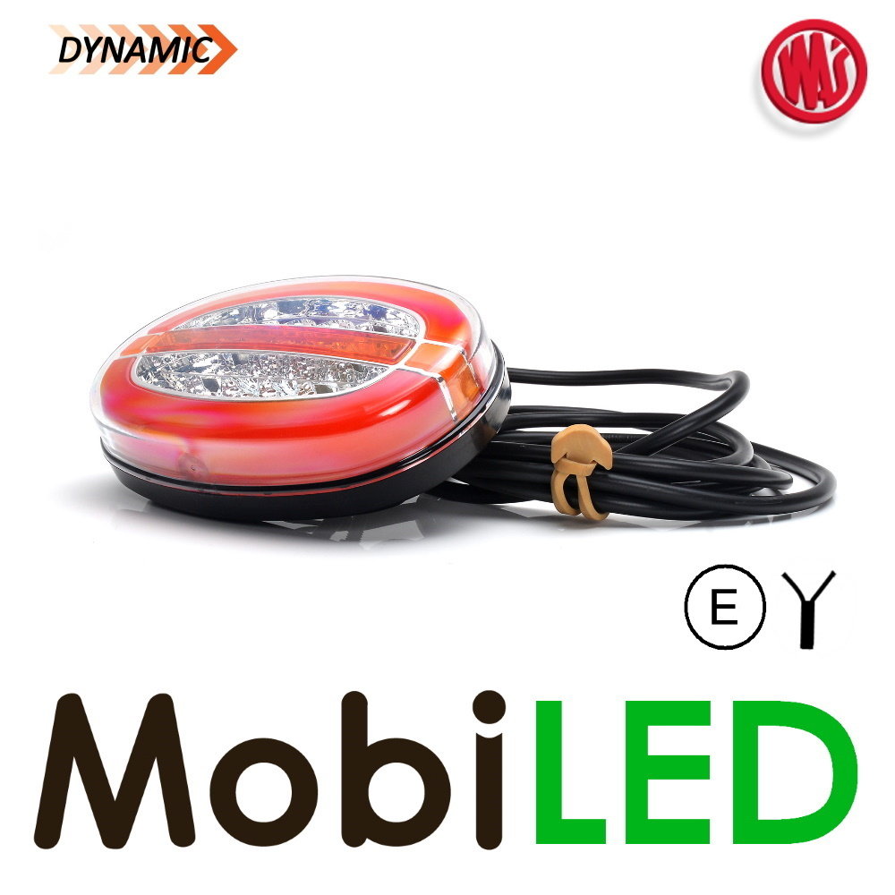 WAS Rear lamp oval with dynamic turn signal and brake light E-mark WAS Rear lamp oval with dynamic turn signal and brake light E-mark