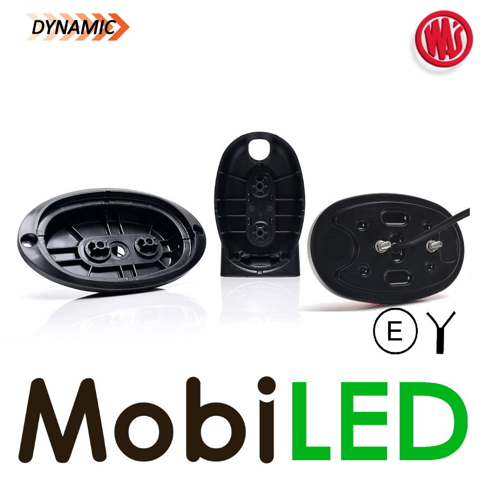 WAS WAS Rear lamp oval with dynamic turn signal and brake light E-mark WAS WAS Rear lamp oval with dynamic turn signal and brake light E-mark