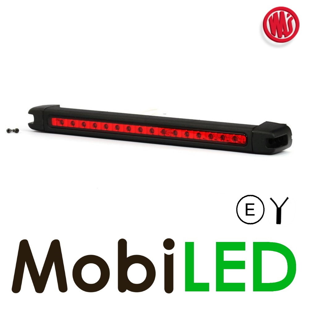 WAS WAS Feu de stop Réglable rouge long 24 volts E-marque WAS WAS Feu de stop Réglable rouge long 24 volts E-marque