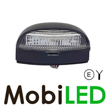 Licence plate lighting black E-mark R4