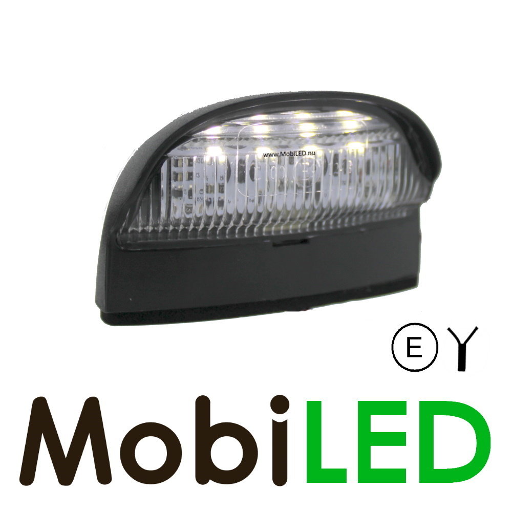Licence plate lighting black E-mark R4