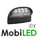 Licence plate lighting black E-mark R4