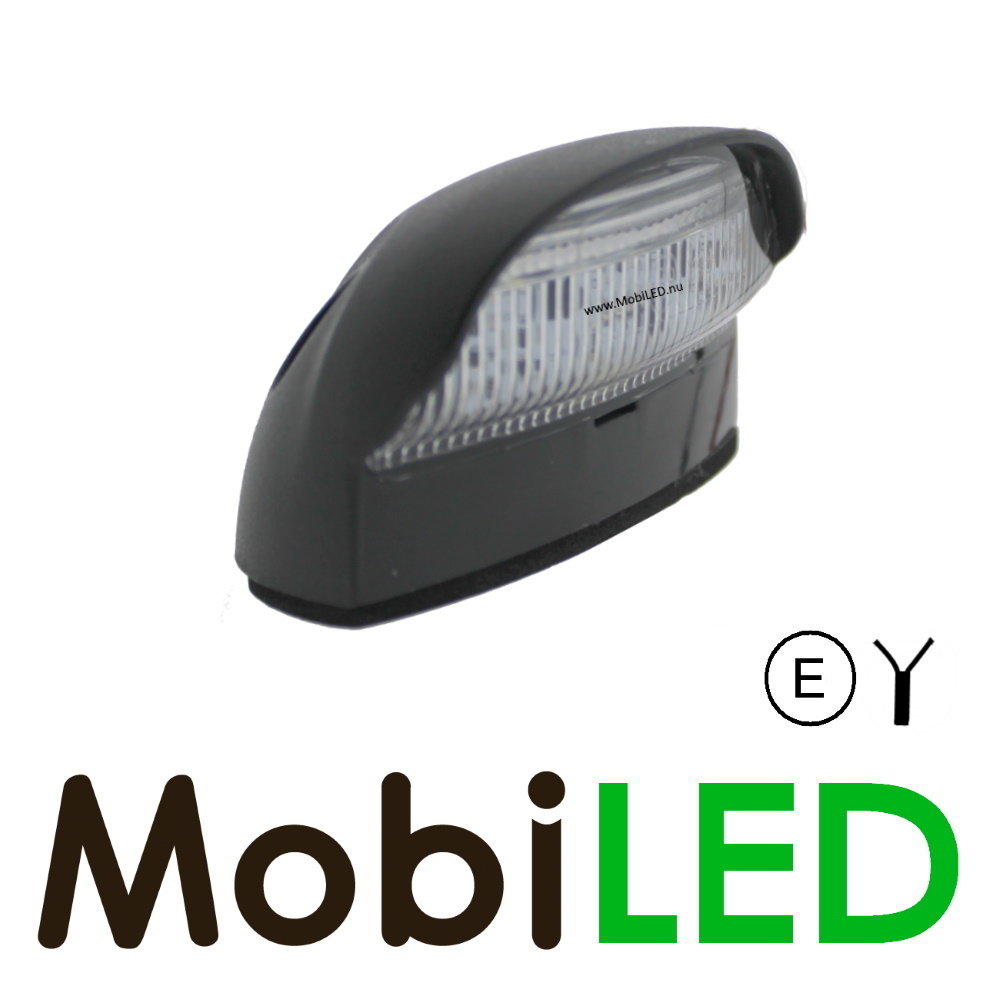 Kentekenverlichting zwart E-keur R4