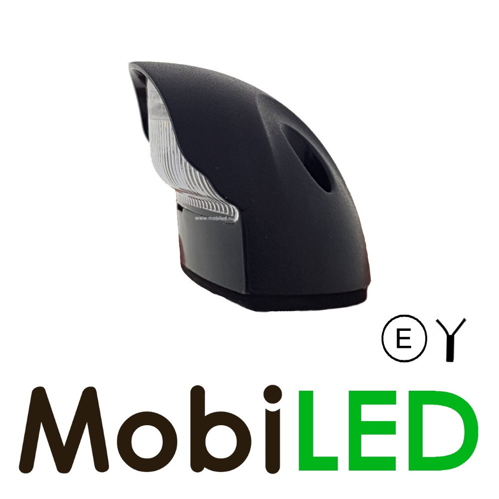 Licence plate lighting black E-mark R4