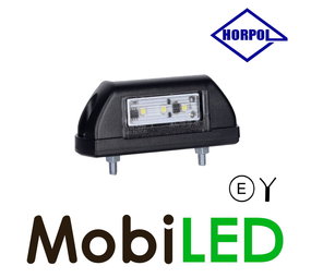 HORPOL Led  kentekenverlichting afgerond zwart HORPOL Led  kentekenverlichting afgerond zwart