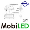 HORPOL Horpol License plate lighting rounded black E-mark HORPOL Horpol License plate lighting rounded black E-mark